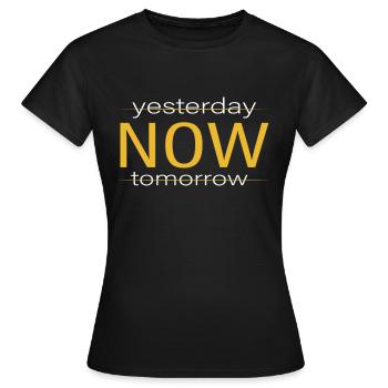 Hier maintenant Demain - T-shirt Femme - noir - Devant - AI Model Female 172 dark (172cm)