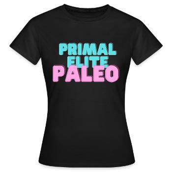Primal Elite Paléo - T-shirt Femme - noir - Devant - AI Model Female 172 dark (172cm)