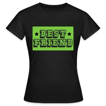 Best friend gruen tshirt - Frauen T-Shirt - Schwarz - Vorne - AI Model Female 172 dark (172cm)