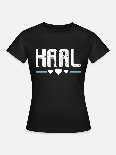 Karl - Frauen T-Shirt - Schwarz