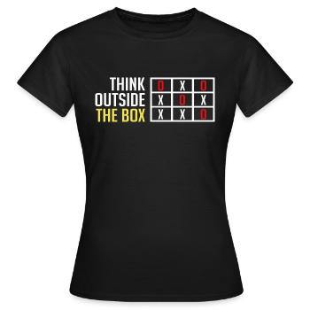 Sortir des sentiers battus - T-shirt Femme - noir - Devant - AI Model Female 172 dark (172cm)