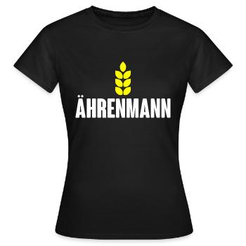 Ährenmann Hell - Frauen T-Shirt - Schwarz - Vorne - AI Model Female 172 dark (172cm)