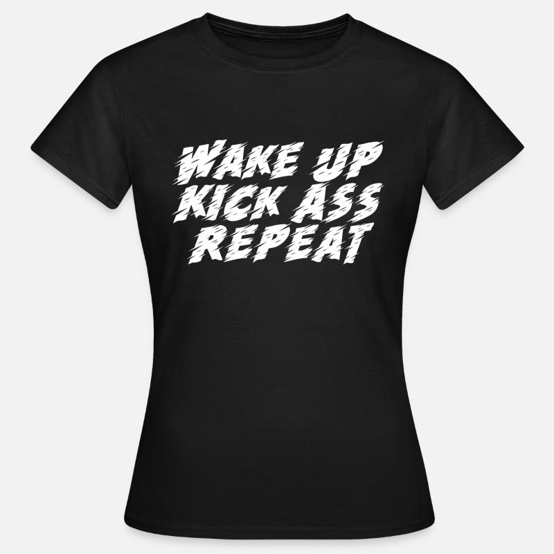 Wake Up Repeat - Women's T-Shirt - black