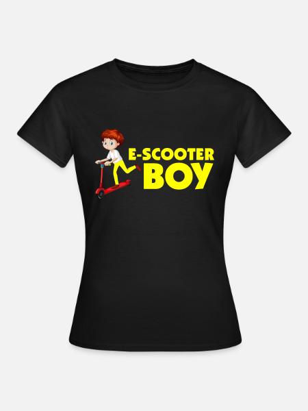 E-Scooter Roller Scooter - Frauen T-Shirt - Schwarz