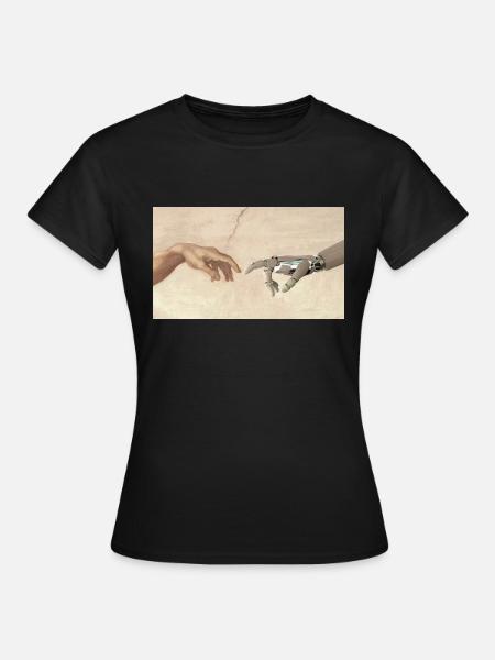 Main de robot, - T-shirt Femme - noir