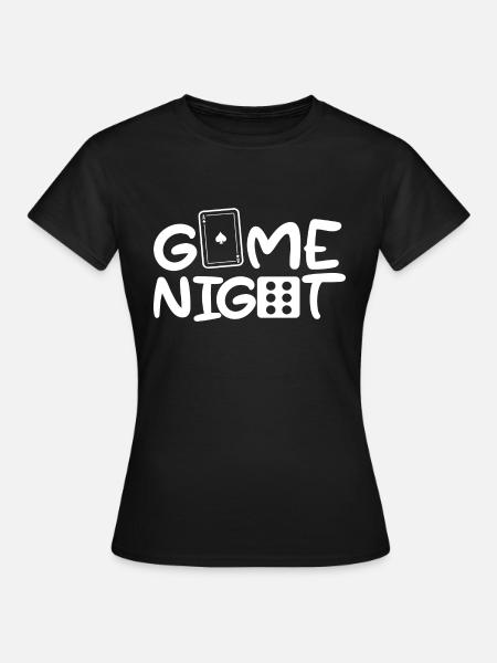 Game night Host Boardgames - Frauen T-Shirt - Schwarz