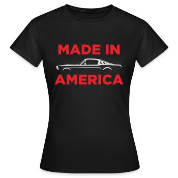 MUST4NG FABRIQUÉ EN AMÉRIQUE - T-shirt Femme - noir - Devant - AI Model Female 172 dark (172cm)