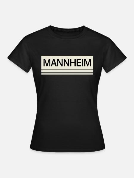 Mannheim Monnem Mannheimat - Frauen T-Shirt - Schwarz