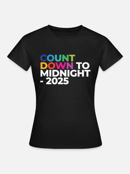 Countdown To Midnight - 2025 - Women's T-Shirt - black