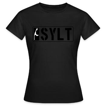 Sylt Island - Women's T-Shirt - black - Front - AI Model Female 172 dark (172cm)