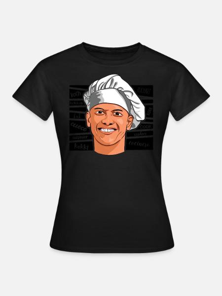 Koch in vielen Sprachen (schwarz) - Frauen T-Shirt - Schwarz