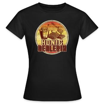 Imkerin Honig Dealerin - Frauen T-Shirt - Schwarz - Vorne - AI Model Female 172 dark (172cm)