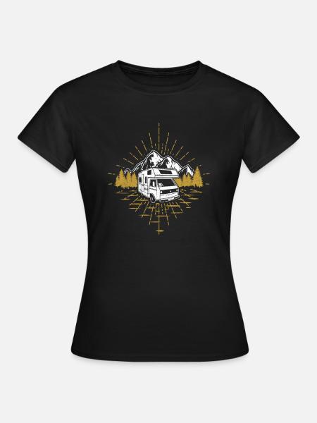 Wohnmobil Womo - Frauen T-Shirt - Schwarz