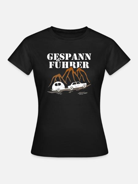 Gespannführer Wohnwagen lustig - Frauen T-Shirt - Schwarz