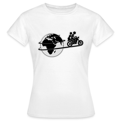 welkugel+moped - Frauen T-Shirt