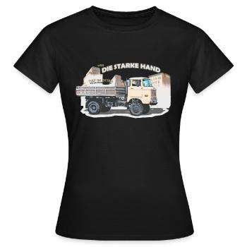 ifa w50 lkw ddr ossi - Frauen T-Shirt - Schwarz - Vorne - AI Model Female 172 dark (172cm)