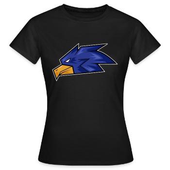 Hawk Signet Gesicht Geschenk Bussard Jäger - Frauen T-Shirt - Schwarz - Vorne - AI Model Female 172 dark (172cm)