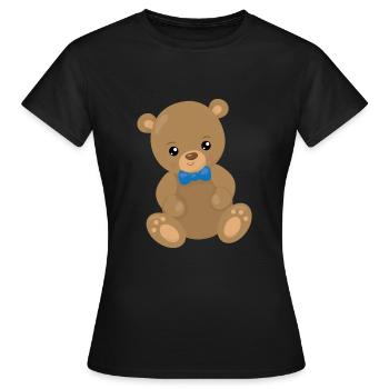 ours en peluche - T-shirt Femme - noir - Devant - AI Model Female 172 dark (172cm)
