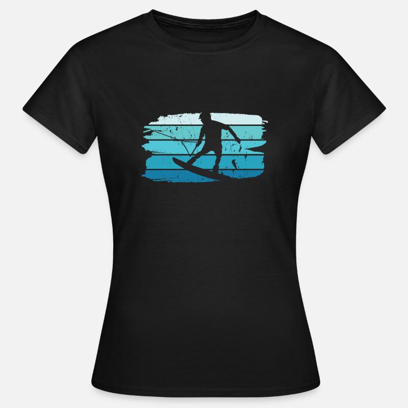 Wakeboard wakeboarder waterskiing gift - Women's T-Shirt - black