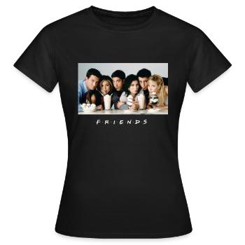 Friends Charaktere Freundschaft - Frauen T-Shirt - Schwarz - Vorne - AI Model Female 172 dark (172cm)
