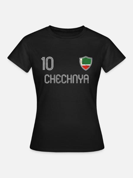 Tschetschenien Fußball Mannschaft - Frauen T-Shirt - Schwarz