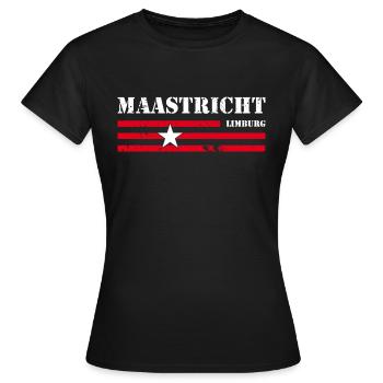 Maastricht - Frauen T-Shirt - Schwarz - Vorne - AI Model Female 172 dark (172cm)