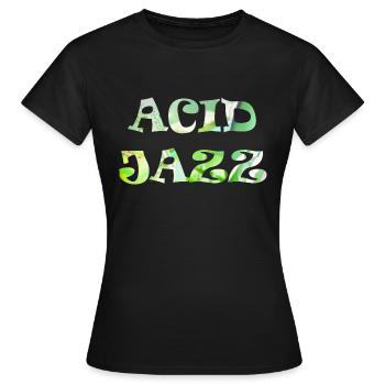Retro Acid Jazz Funk - Frauen T-Shirt - Schwarz - Vorne - AI Model Female 172 dark (172cm)
