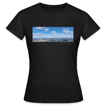 Himmlisch - Frauen T-Shirt - Schwarz - Vorne - AI Model Female 172 dark (172cm)