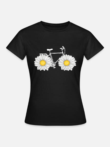 Camomille vélo - T-shirt Femme - noir
