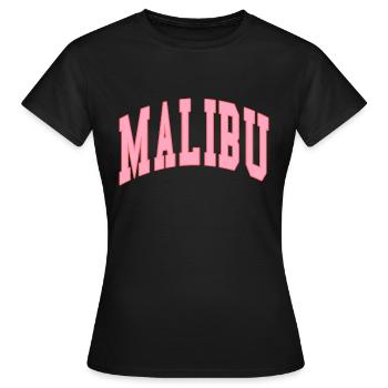 malibu preppy rose nouveau - T-shirt Femme - noir - Devant - AI Model Female 172 dark (172cm)