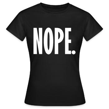 Nope - Frauen T-Shirt - Schwarz - Vorne - AI Model Female 172 dark (172cm)
