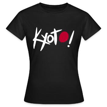 Kyoto Japon - T-shirt Femme - noir - Devant - AI Model Female 172 dark (172cm)
