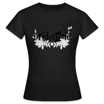 Demoiselle d’honneur - T-shirt Femme - noir - Devant - AI Model Female 172 dark (172cm)