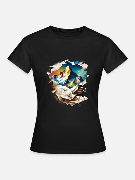 Mount Blanc - Frauen T-Shirt - Schwarz