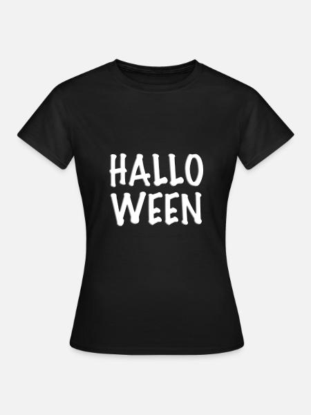 HALLOWEEN - SKELETT - KNOCHEN - Frauen T-Shirt - Schwarz