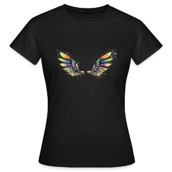 Aile - T-shirt Femme - noir - Devant - AI Model Female 172 dark (172cm)