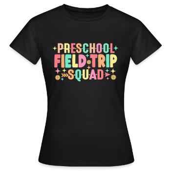 Escouade d’excursions préscolaires - T-shirt Femme - noir - Devant - AI Model Female 172 dark (172cm)
