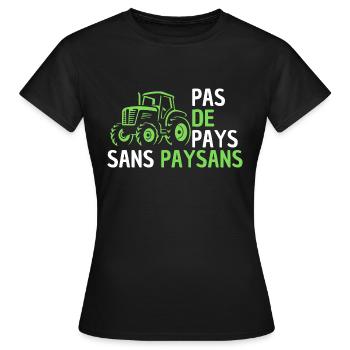 Traktor, Bauer, Bauer, ich bin Bauer - Frauen T-Shirt - Schwarz - Vorne - AI Model Female 172 dark (172cm)