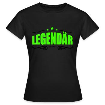 Légendaire 1 - T-shirt Femme - noir - Devant - AI Model Female 172 dark (172cm)