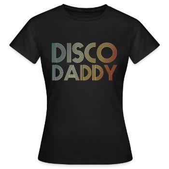 Papa rétro des années 60 des années 70 Costume de fête papa fête des pères - T-shirt Femme - noir - Devant - AI Model Female 172 dark (172cm)