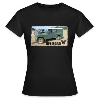 Landy Landie Serie 3 Series 109 4x4 - T-shirt Femme - noir - Devant - AI Model Female 172 dark (172cm)