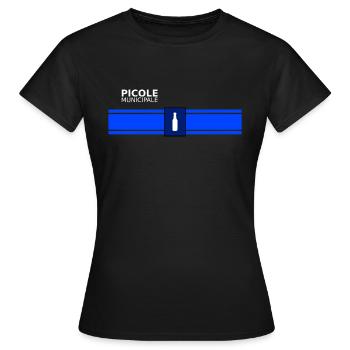 picole municipale - T-shirt Femme - noir - Devant - AI Model Female 172 dark (172cm)