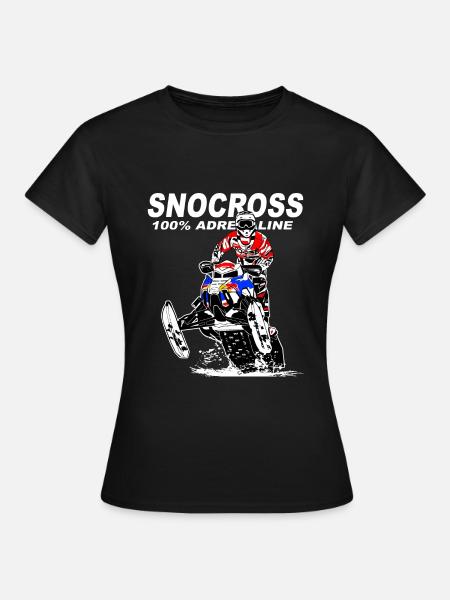 Snowmobil - Motorschlitten - Schneemobil - Frauen T-Shirt - Schwarz