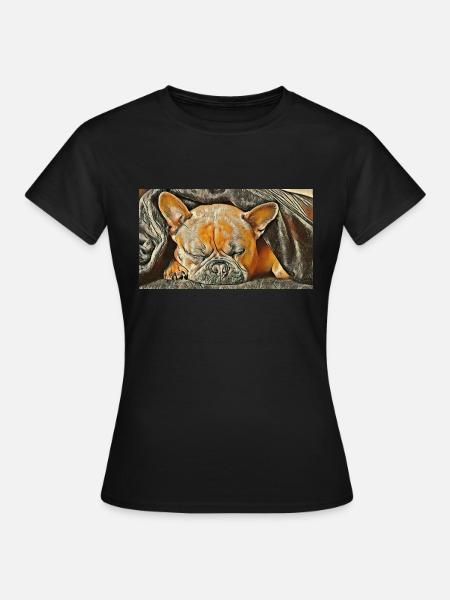 Bulldoge français - T-shirt Femme - noir