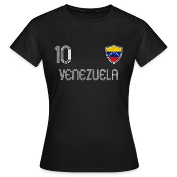 Venezuela Équipe de football - T-shirt Femme - noir - Devant - AI Model Female 172 dark (172cm)