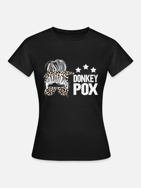 Donkey Pox - Frauen T-Shirt - Schwarz