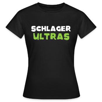 Schlager Ultras - T-shirt Femme - noir - Devant - AI Model Female 172 dark (172cm)