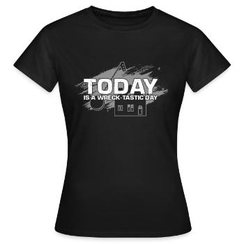 Démolition et rénovation de maisons - T-shirt Femme - noir - Devant - AI Model Female 172 dark (172cm)