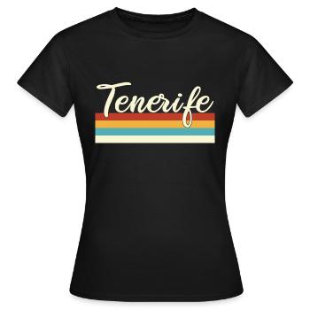 Tenerife Tenerife Iles Canaries Espagne Espana - T-shirt Femme - noir - Devant - AI Model Female 172 dark (172cm)