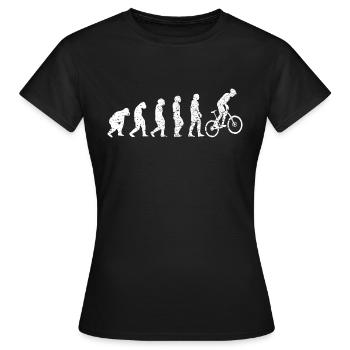 bicycle cycling bicycle tour cycling mountain bike - Women's T-Shirt - black - Front - AI Model Female 172 dark (172cm)